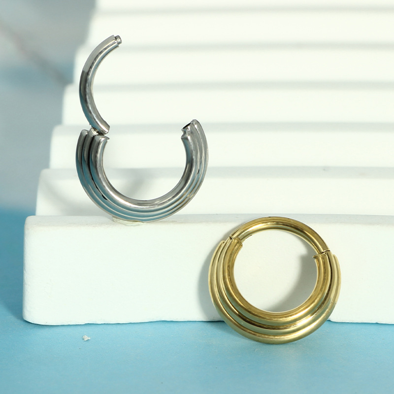 Nose Hoop Earrings Metal Nose  - Body Jewelry Cartilage Earrings のレビューと価格