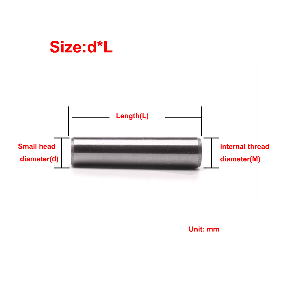 A3 Steel Internal Thread Conic - Threadless Push Pin のレビューと価格