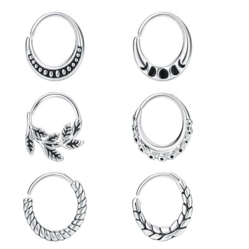 6 pieces of women's nose ring  - Body Jewelry Metal Types のレビューと価格