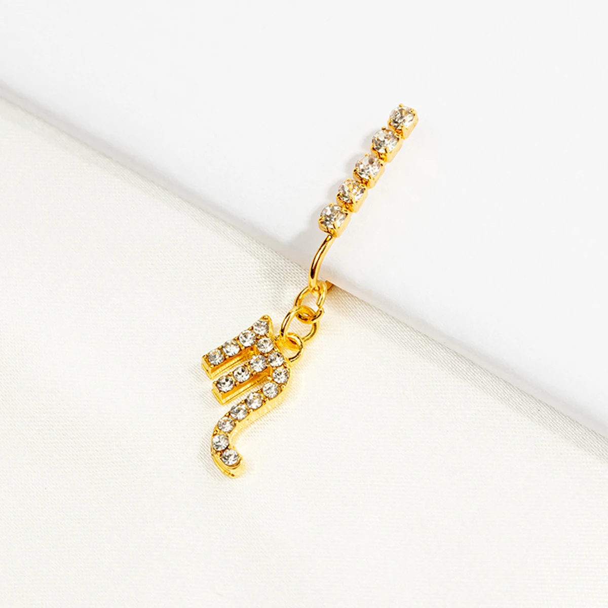 2 Pack Ear Clips Metal Zircon  - Body Jewelry Cartilage Earrings のレビューと価格