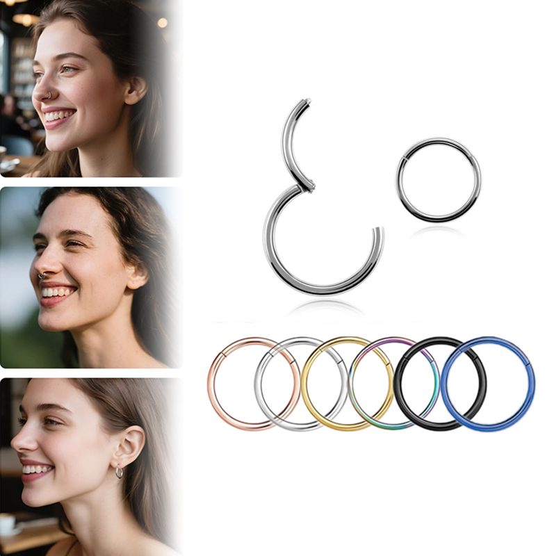 16G 316L Surgical Steel Hinged - Body Jewelry Cartilage Earrings のレビューと価格