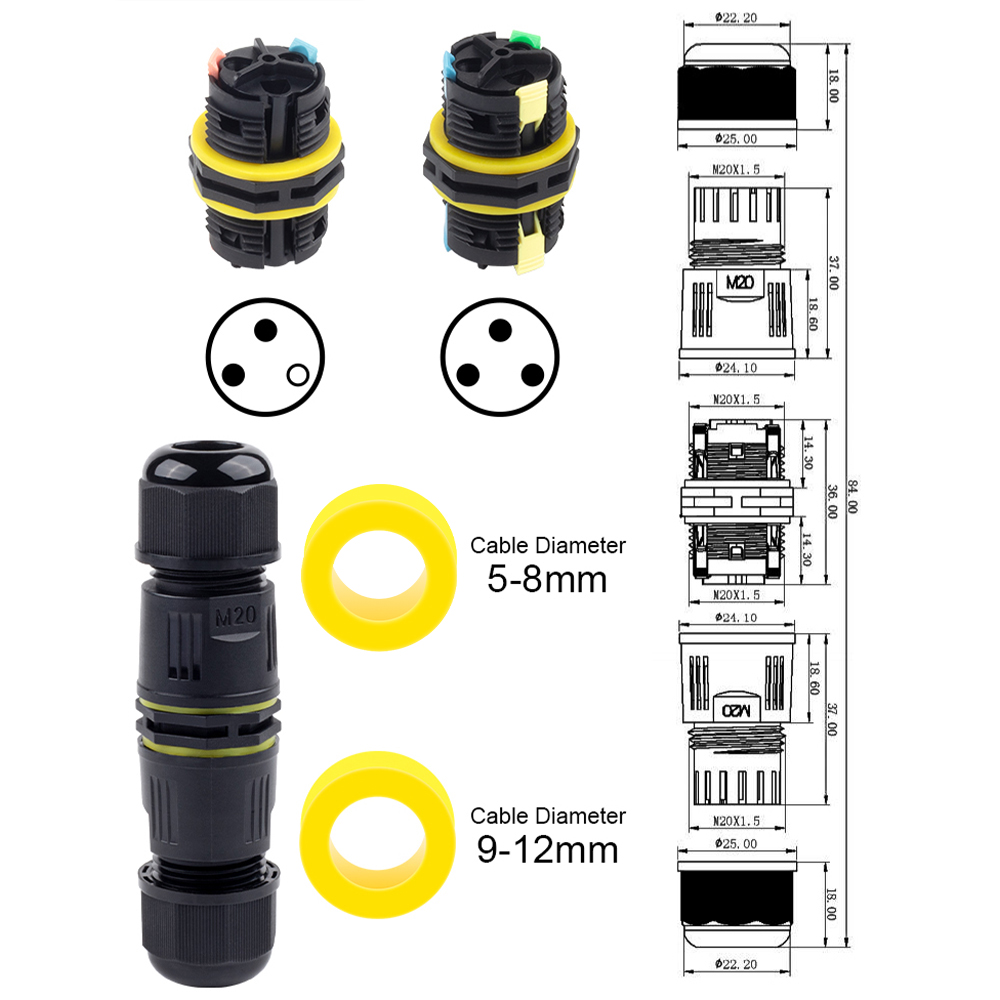 1PCS IP68 M20 Adapter Wire Con - Threadless Push Pin のレビューと価格