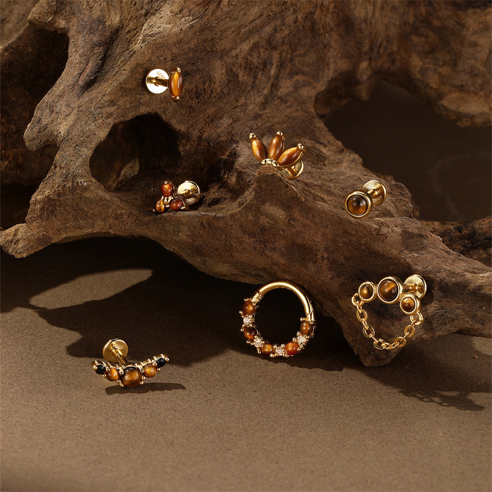 Glowshe 100% 925 Sterling Silv - Body Jewelry Cartilage Earrings のレビューと価格