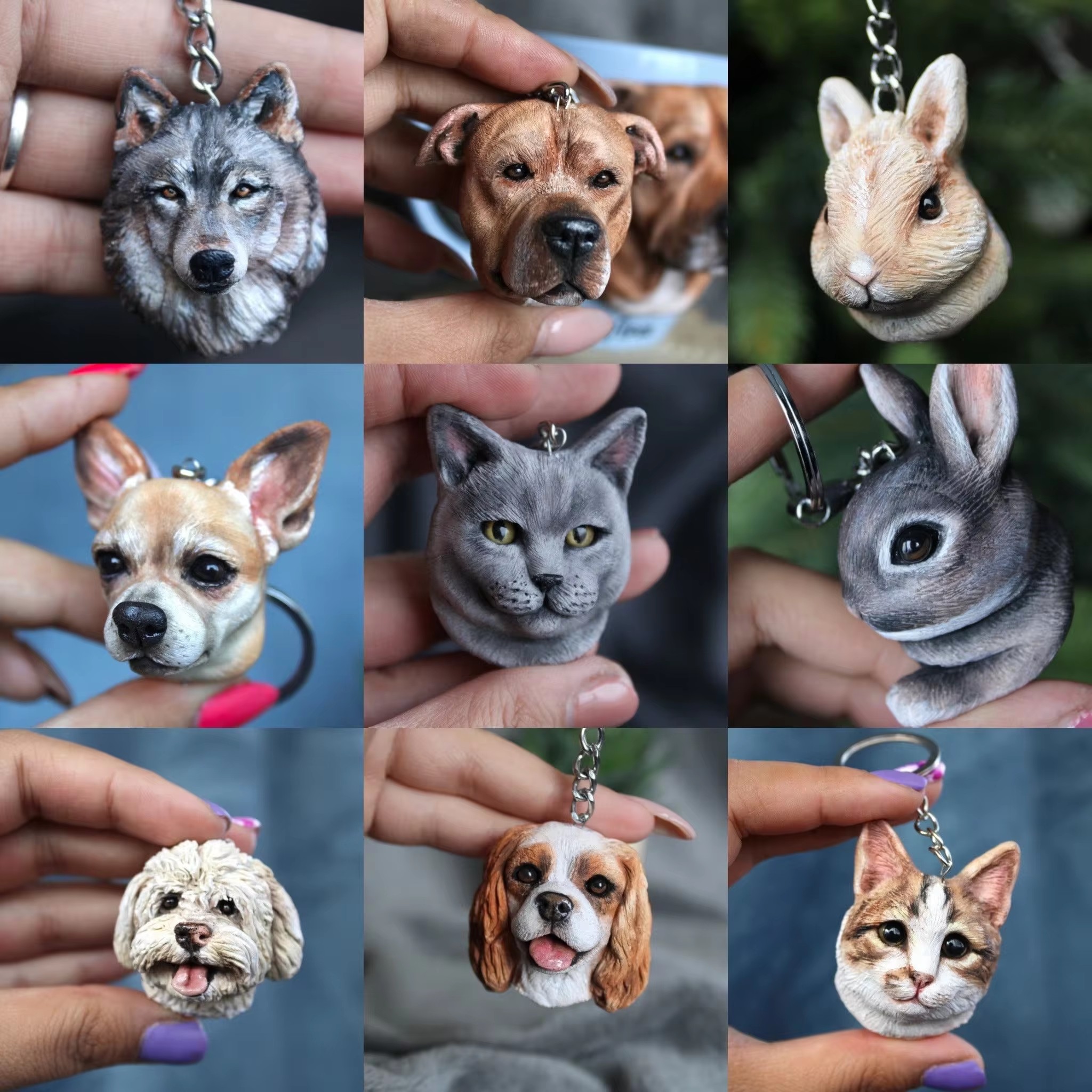 Custom 3D Pet Photo Jewelry Cu - Body Jewelry Ideas のレビューと価格