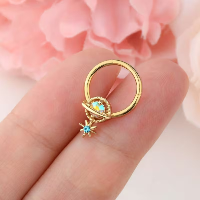 Septum Rings Planet Jewelry Su - Body Jewelry Cartilage Earrings のレビューと価格