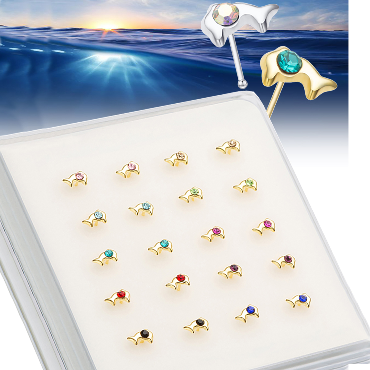 925 Sterling Silver Mini Cute  - Body Jewelry Metal Types のレビューと価格