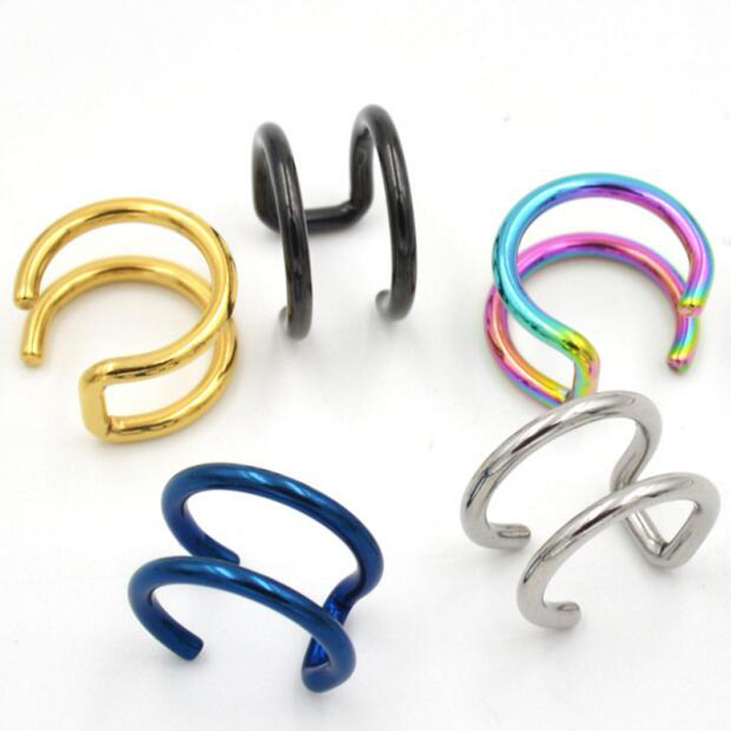2Pcs 316L Stainless Steel Clip - Body Jewelry Cartilage Earrings のレビューと価格