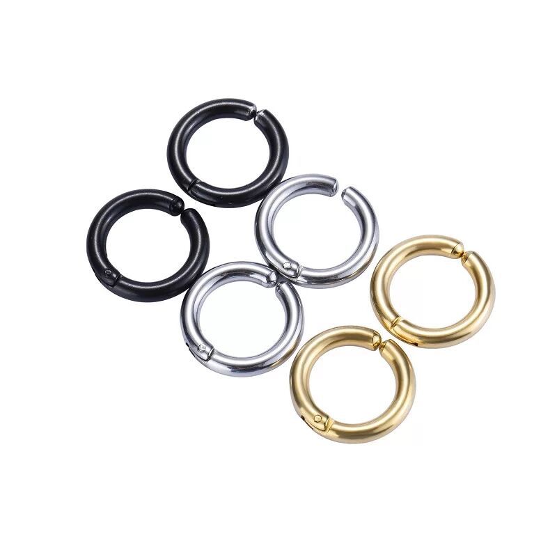 2/6Pcs Fake Huggie Hoop Earrin - Body Jewelry Cartilage Earrings のレビューと価格