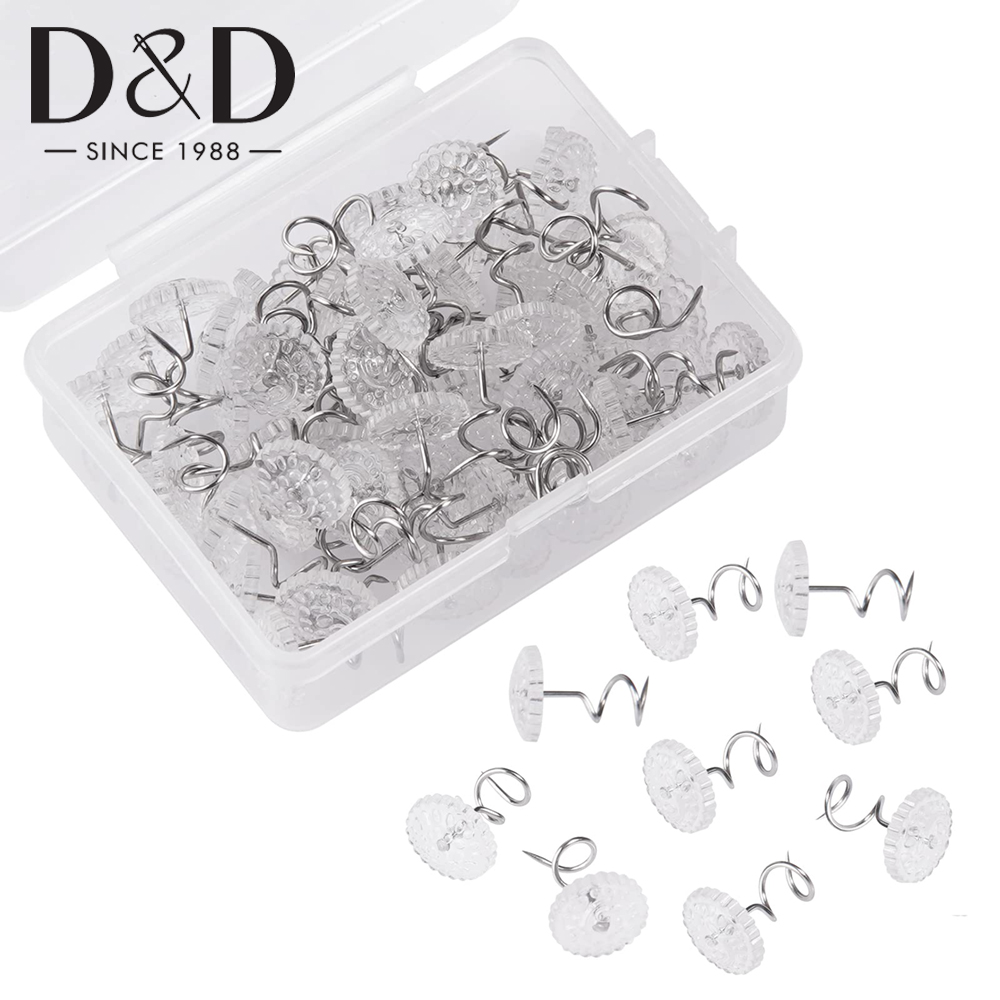 20/40/50Pcs Clear Twist Pins B - Threadless Push Pin のレビューと価格