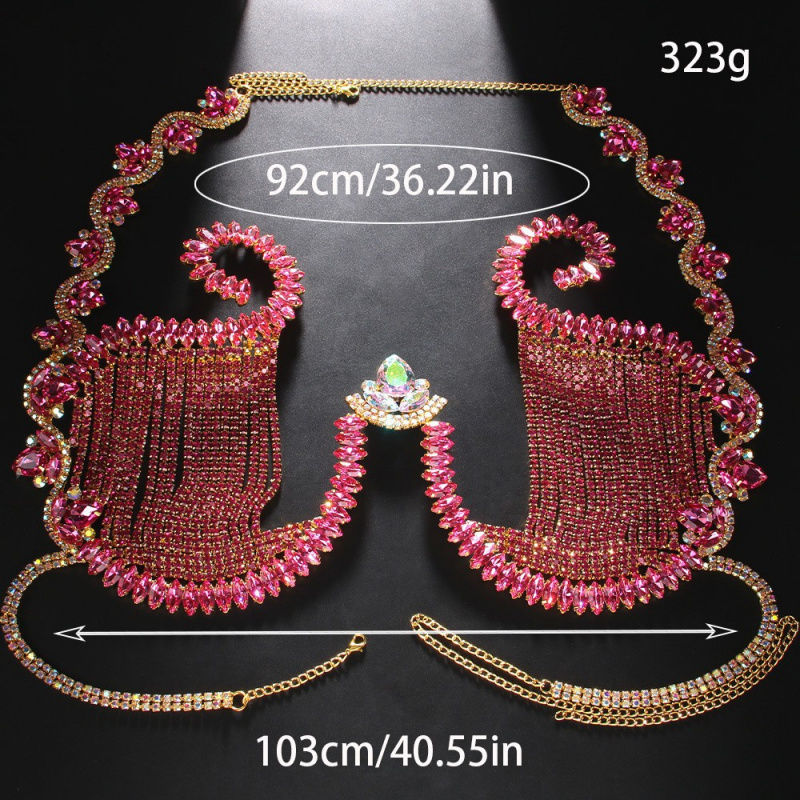 Women Body Chest Chain Sexy To - Body Jewelry Metal Types のレビューと価格