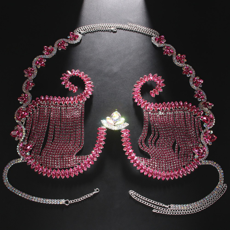 Women Body Chest Chain Sexy To - Body Jewelry Metal Types のレビューと価格