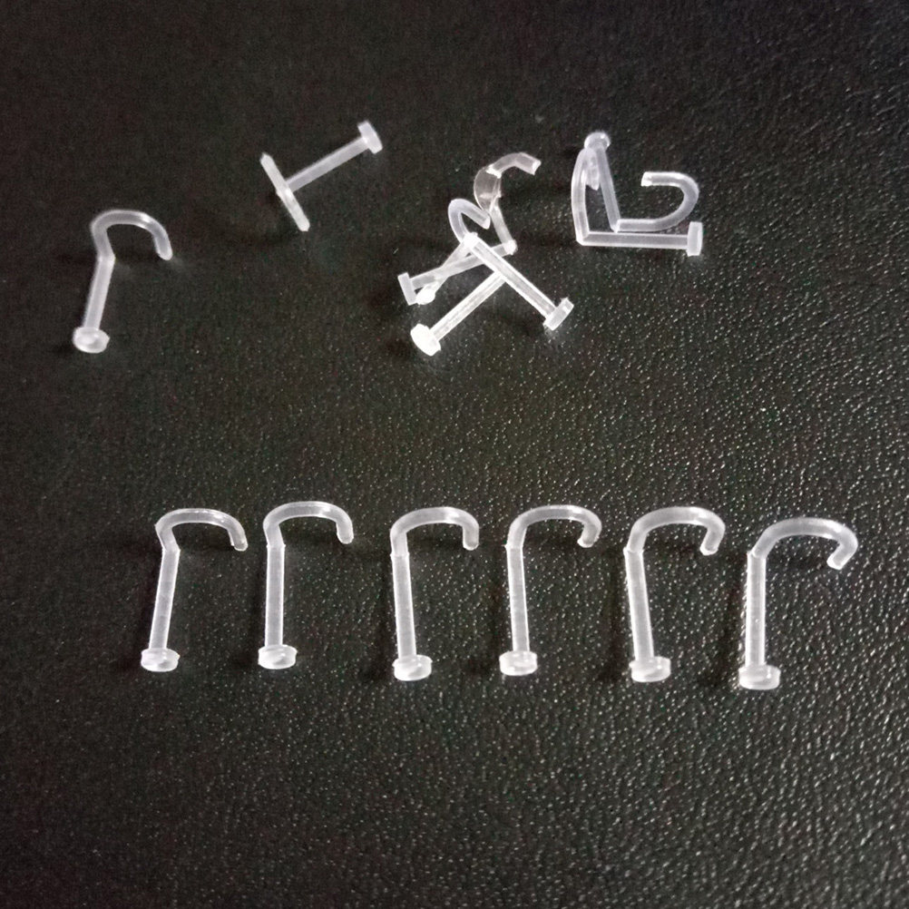 60Pcs Clear Acrylic Nose Ring  - Body Jewelry Ideas のレビューと価格
