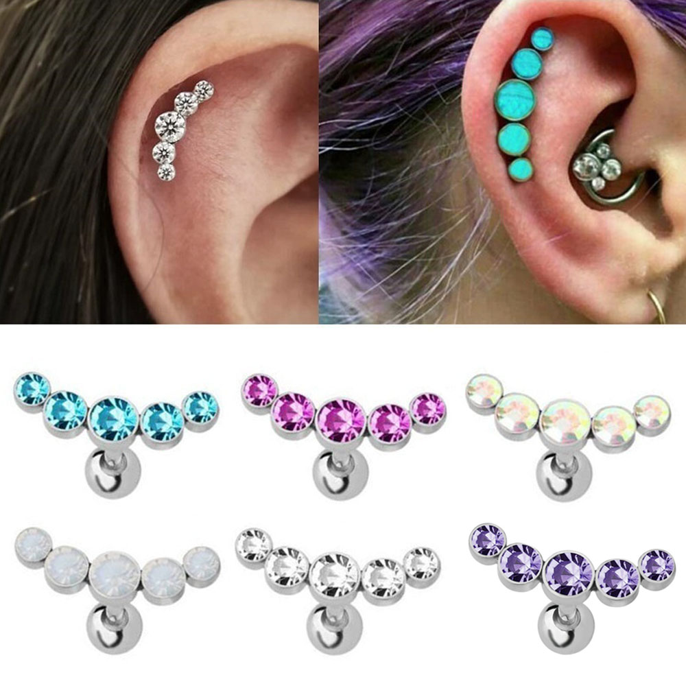 1Pcs Fashion 16G Stainless Ste - Body Jewelry Cartilage Earrings のレビューと価格