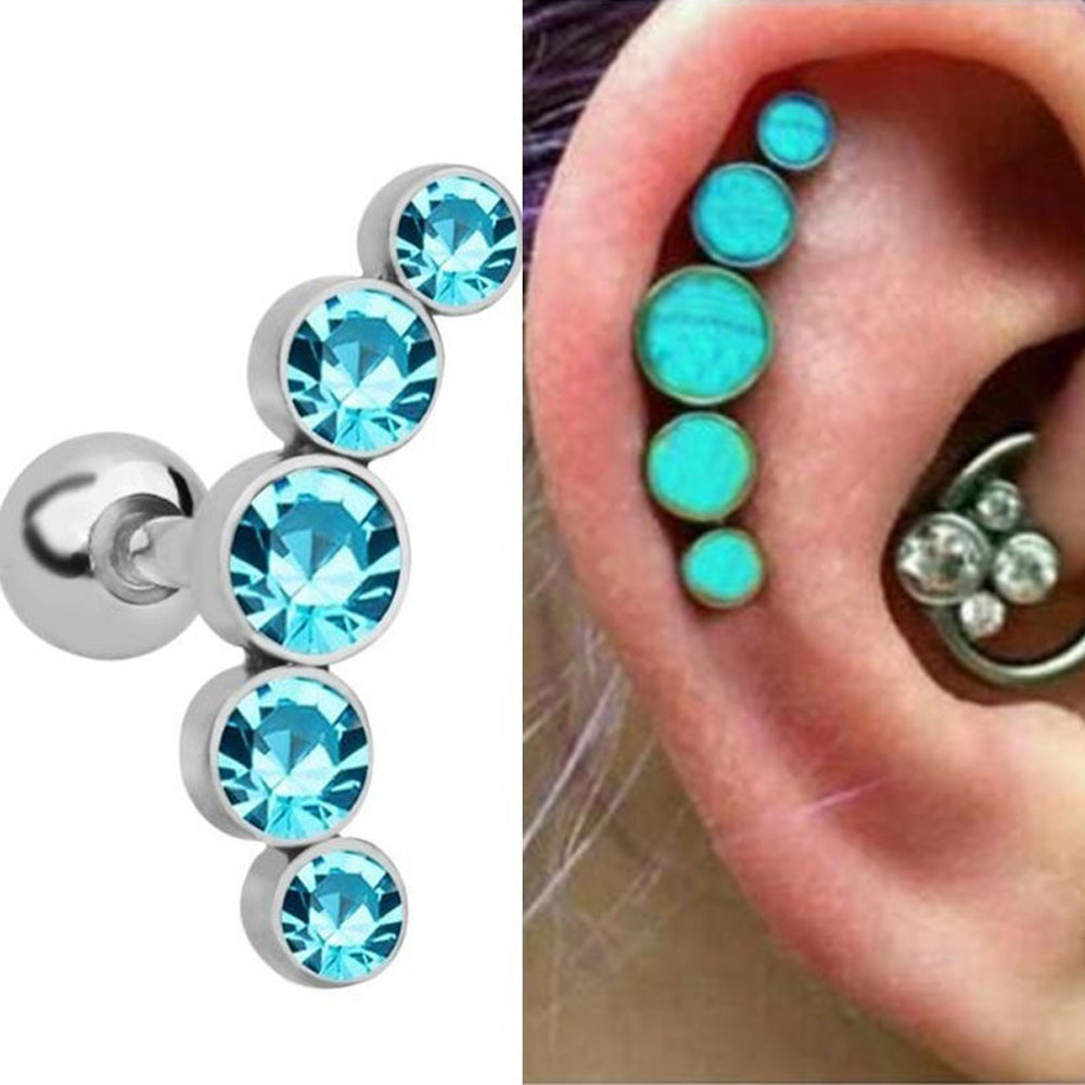 1Pcs Fashion 16G Stainless Ste - Body Jewelry Cartilage Earrings のレビューと価格