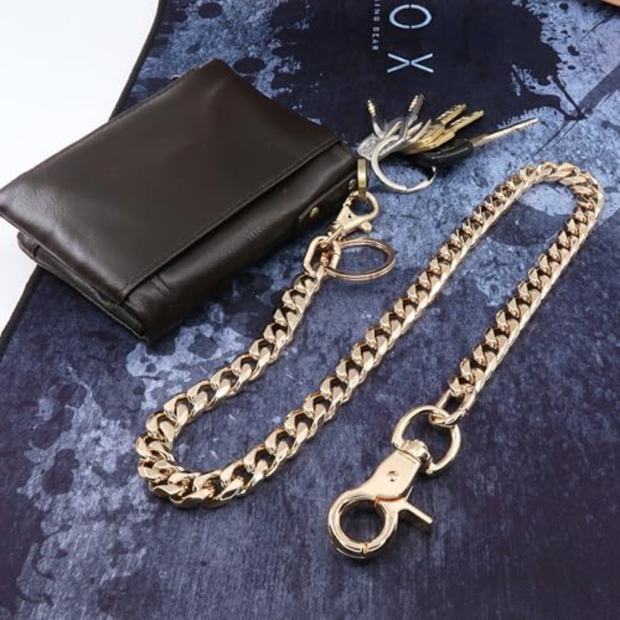 newtro Wallet Chain Men Women  - Body Jewelry Metal Types のレビューと価格