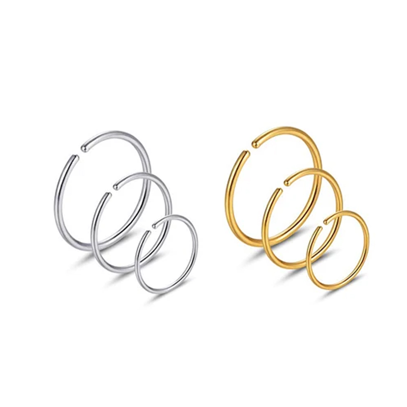 6pcs/lot Hypoallergenic Nose R - Body Jewelry Cartilage Earrings のレビューと価格