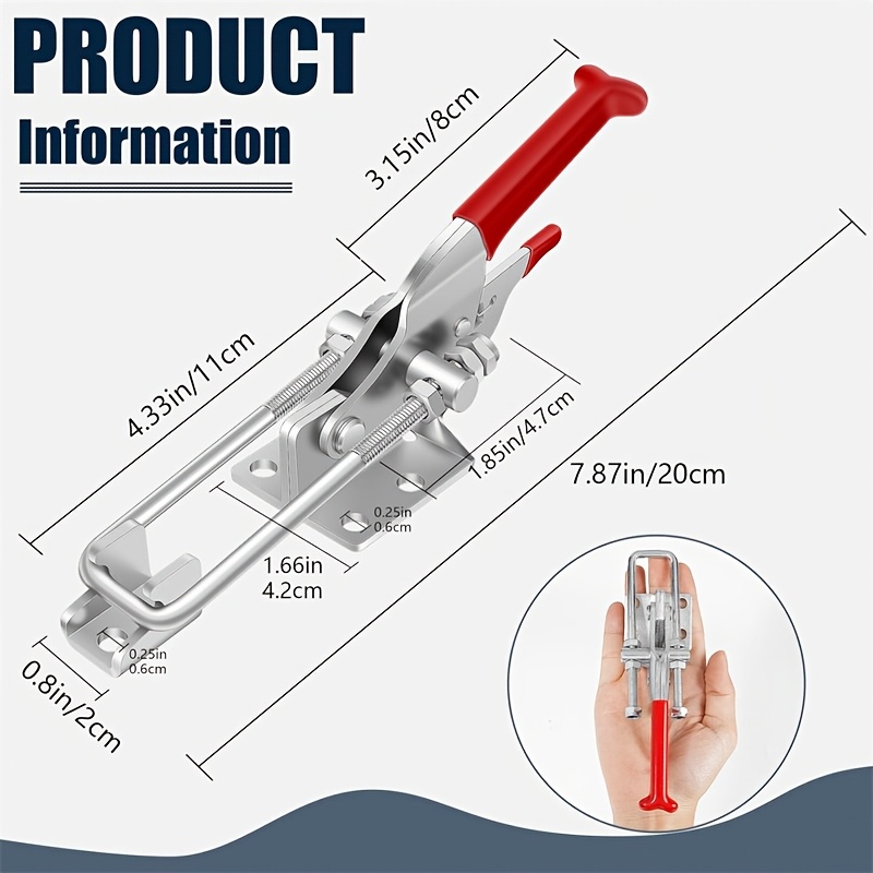 2Pcs Heavy-Duty Clamps Adjusta - Threadless Push Pin のレビューと価格