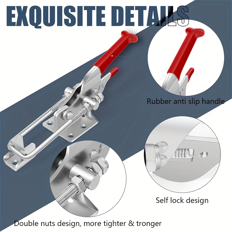2Pcs Heavy-Duty Clamps Adjusta - Threadless Push Pin のレビューと価格