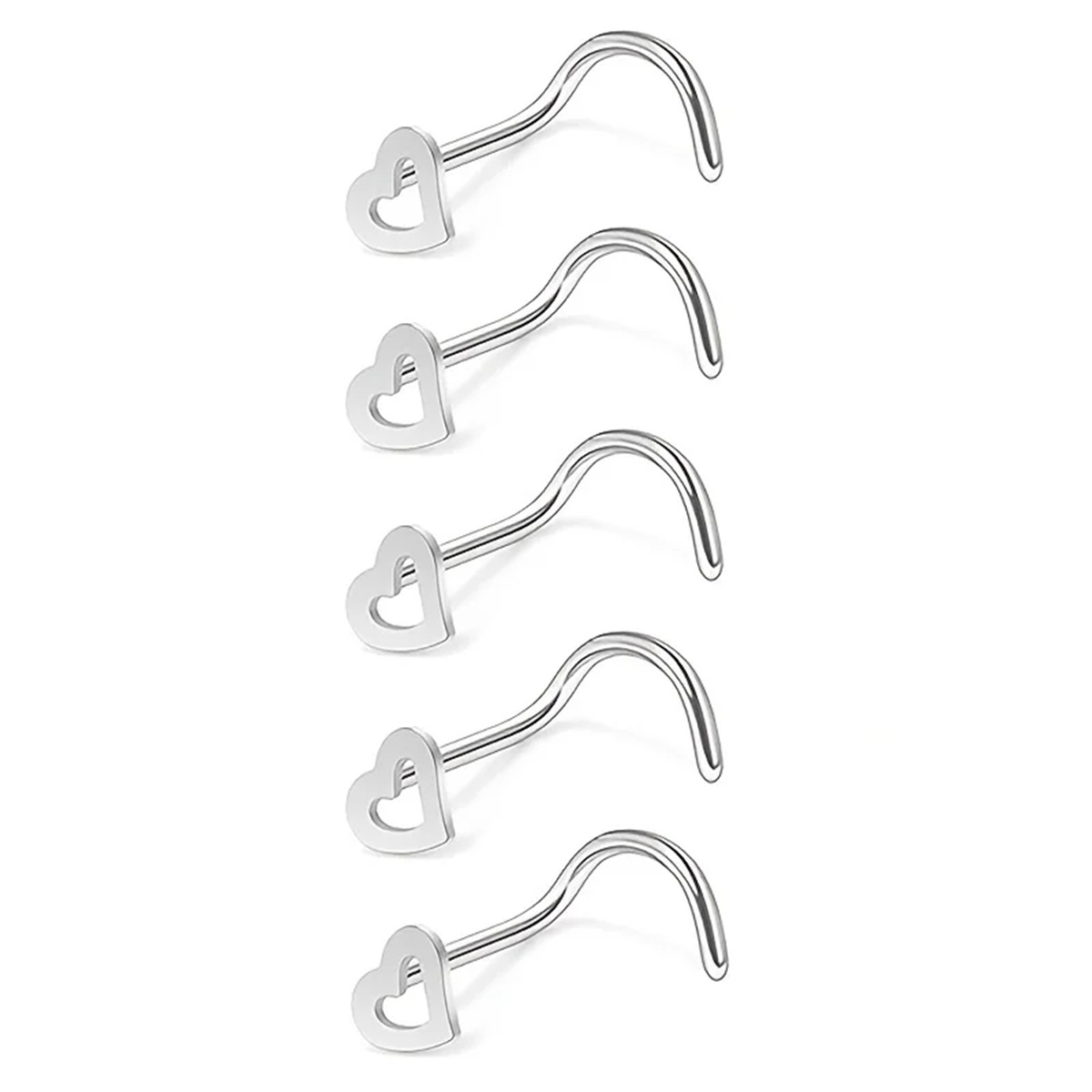 EVISPOL 5Pcs Fashion Hollow He - Body Jewelry Metal Types のレビューと価格