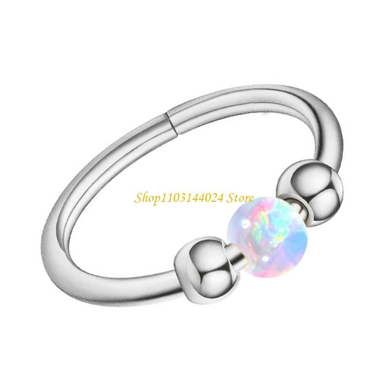 N5KE Opal Beaded Nose Ring Hoo - Body Jewelry Cartilage Earrings のレビューと価格