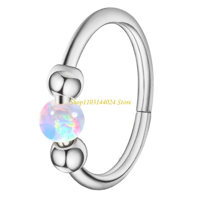 N5KE Opal Beaded Nose Ring Hoo - Body Jewelry Cartilage Earrings のレビューと価格