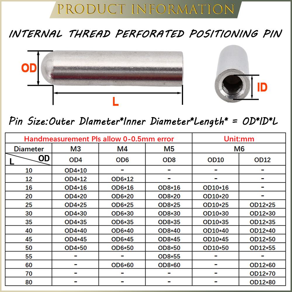 M3 M4 M5 M6 304 Stainless Stee - Threadless Push Pin のレビューと価格